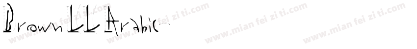 Brown LL Arabic字体转换